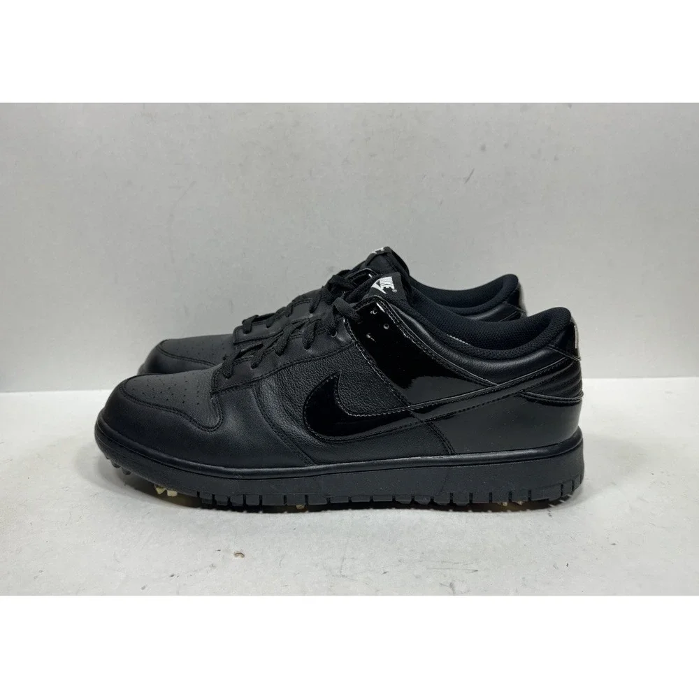Rare Nike Dunk Low Black Golf NG Men's Size 13 Cleats Sneakers‎ Shoes 484294-003